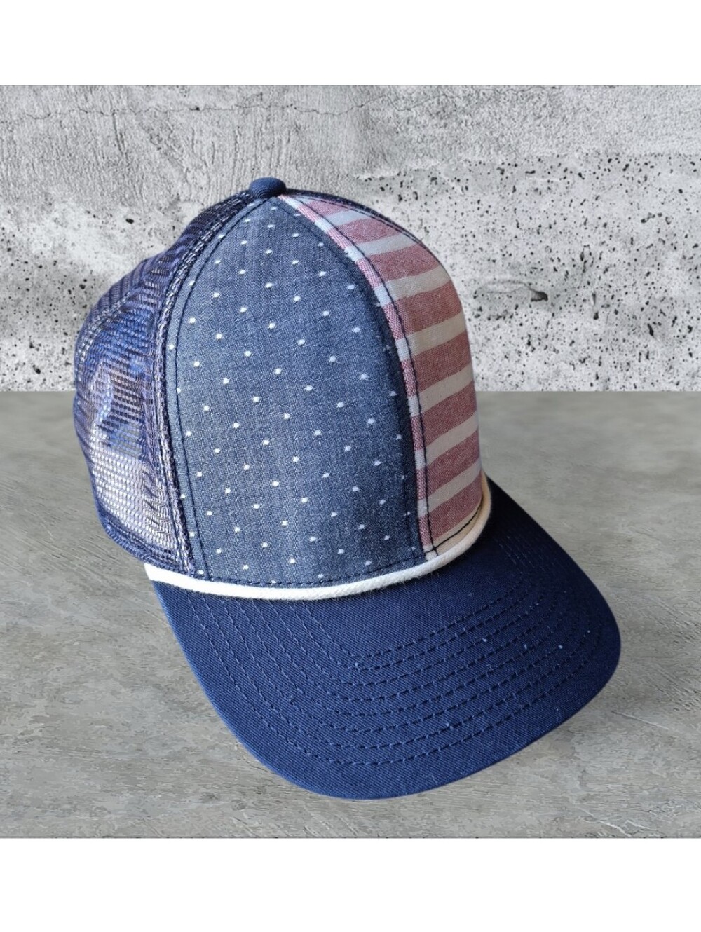 Patriotic USA Trucker Hat with Stars & Stripes